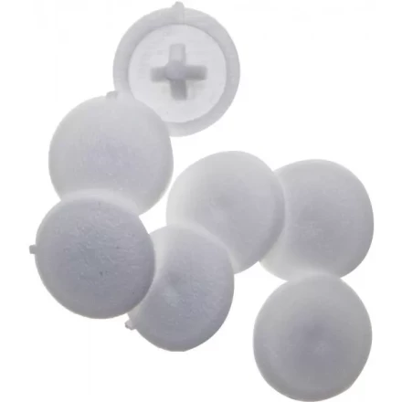 Заглушка декоративная ЗУБР под шуруп, цвет белый, шлиц №2, ТФ6, 40шт 4-308156-3 купить в Кургане