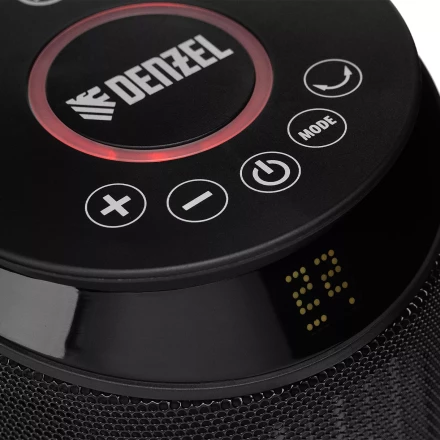 Тепловентилятор керамический Denzel DTFC-2000X, 2 кВт, wi-fi, пульт, динамик, вращение, 3 реж. 96426 купить в Кургане