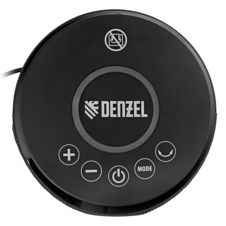 Тепловентилятор керамический Denzel DTFC-2000X, 2 кВт, wi-fi, пульт, динамик, вращение, 3 реж. 96426 купить в Кургане