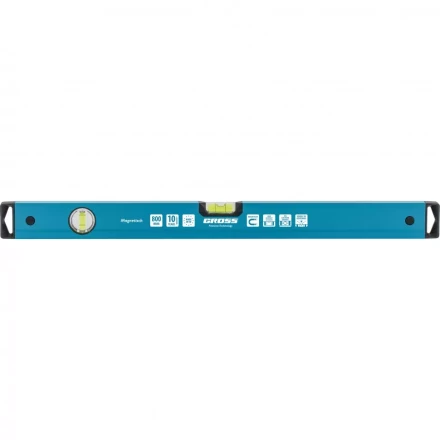 Уровень алюминиевый 800 мм магнит 2 глазка Magnetisch Gross 33712 купить в Кургане