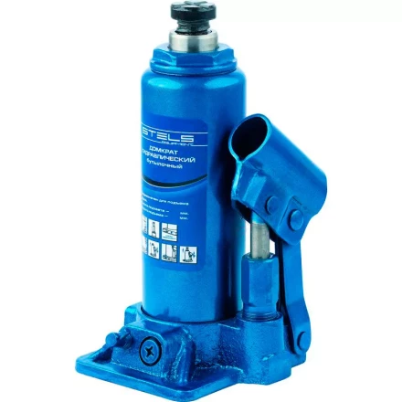 Домкрат гидравлический бутылочный телескопический 4 т h подъема 170–420 мм  STELS 51116 купить в Кургане