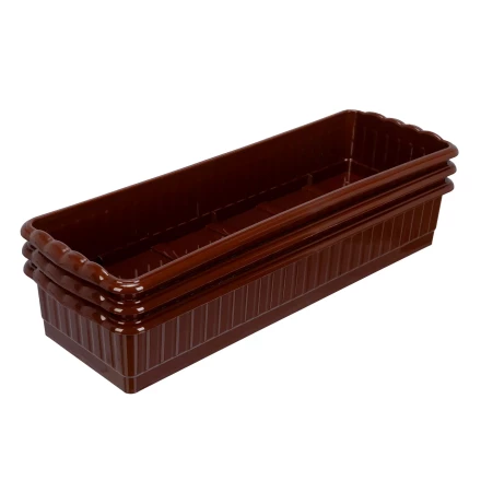 Поддон для рассады 470х166х82 мм, пластиковый, 3 шт, под 12 горшочков 250 мл. Palisad 643443 купить в Кургане