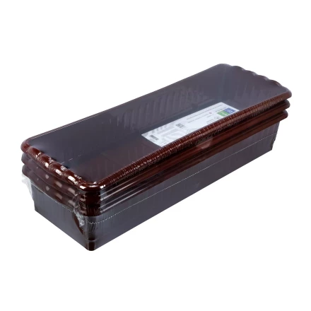 Поддон для рассады 470х166х82 мм, пластиковый, 3 шт, под 12 горшочков 250 мл. Palisad 643443 купить в Кургане