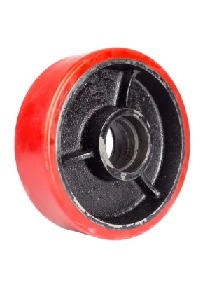 Колесо полиуретановое 160х50 мм без подшипника для тележек гидравлических JC/DF-III/DB/BFC 1000295 купить в Кургане