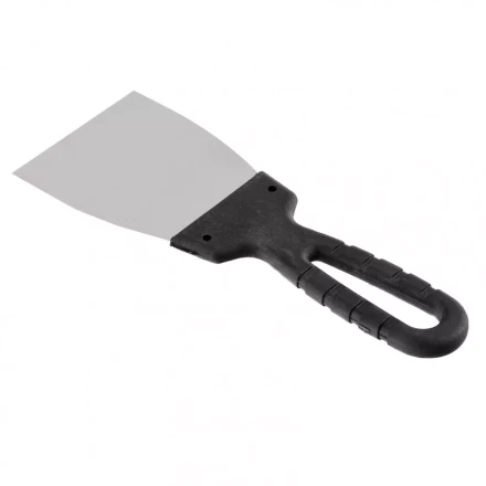 Шпательная лопатка из нержавеющей стали 80 мм пластмассовая ручка Россия 85134 купить в Кургане