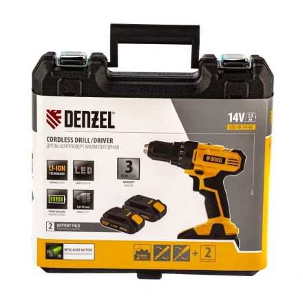 Дрель-шуруповерт аккумуляторная CDL-IB-14-02 Denzel 26112 купить в Кургане
