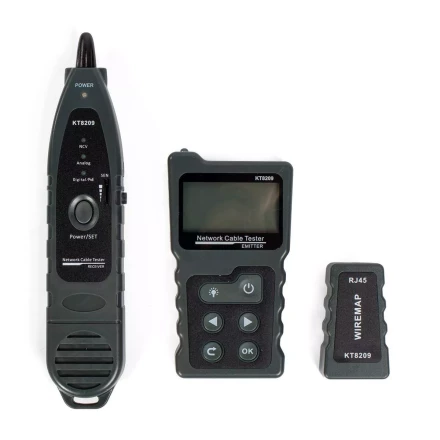 LAN-тестер КВТ KT 8209 для витой пары с поддержкой PoE (86208) купить в Кургане