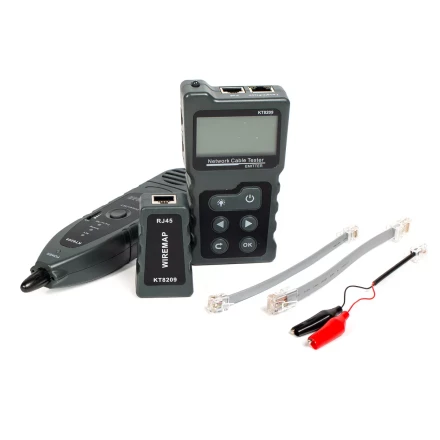 LAN-тестер КВТ KT 8209 для витой пары с поддержкой PoE (86208) купить в Кургане