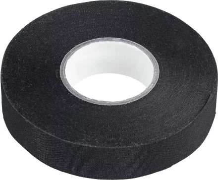 ЗУБР АВТО-ЖГУТ, 19 мм х 25 м, черная, термостойкая текстильная изолента, Профессионал (1236-2) купить в Кургане