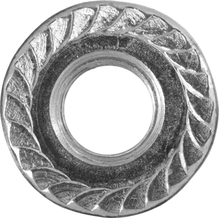 Гайка ЗУБР &quot;МАСТЕР&quot; DIN 6923 с фланцем, класс прочности 8, оцинкованная,  M8, 5кг 303630-08 купить в Кургане