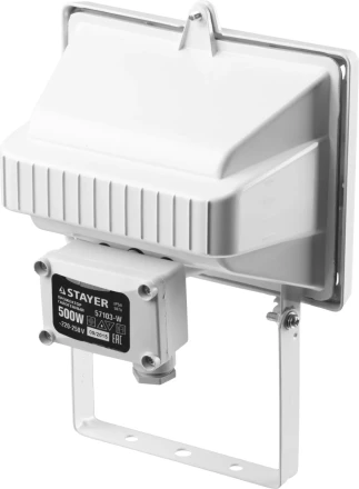 Прожектор STAYER "MASTER" MAXLight галогенный, с дугой крепления под установку, белый, 500Вт 57103-W купить в Кургане