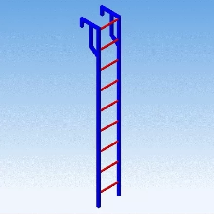 Лестница навесная алюминиевая для полувагонов УСЦ ЛНАп-1,5 купить в Кургане