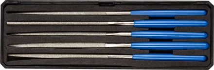 Набор ЗУБР &quot;ЭКСПЕРТ&quot; Надфили с алмазным напылением в пластиковом боксе, P 140, 160х80мм, 5 предметов 33388-160-H5 купить в Кургане