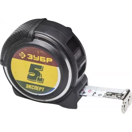 Рулетка ЗУБР &quot;ЭКСПЕРТ&quot; &quot;АНТЕЙ&quot;, металлический обрезиненный корпус, полотно с нейлоновым напылением, 5мх19мм 34053-05-19 купить в Кургане