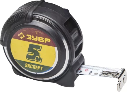 Рулетка ЗУБР &quot;ЭКСПЕРТ&quot; &quot;АНТЕЙ&quot;, металлический обрезиненный корпус, полотно с нейлоновым напылением, 5мх19мм 34053-05-19 купить в Кургане