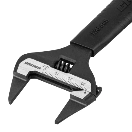 Ключ разводной, 150 мм Gross 15571, CrV, ультратонкие губки купить в Кургане