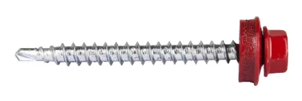 Саморезы ЗУБР &quot;ПРОФЕССИОНАЛ&quot; окраш., RAL 3003 рубин.-красн., для крепл. кров. матер. к дерев. обреш., 4.8x50мм, 250шт 4-300315-48-050-3003 купить в Кургане