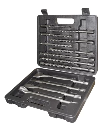 Набор SDS+ буры пики зубила 13 штук пластиковый кейс Энкор 11000 купить в Кургане