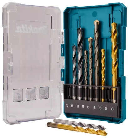 Набор сверл по металлу, дереву и бетону Makita D-71962 купить в Кургане