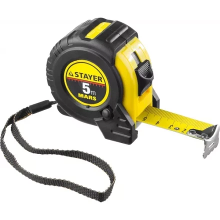 Рулетка STAYER &quot;PROFI&quot; &quot;MARS&quot;, обрезиненный корпус, утолщенное полотно, 5мх25мм 34131-05-25_z01 купить в Кургане