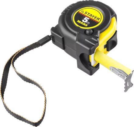 Рулетка STAYER &quot;PROFI&quot; &quot;MARS&quot;, обрезиненный корпус, утолщенное полотно, 5мх25мм 34131-05-25_z01 купить в Кургане