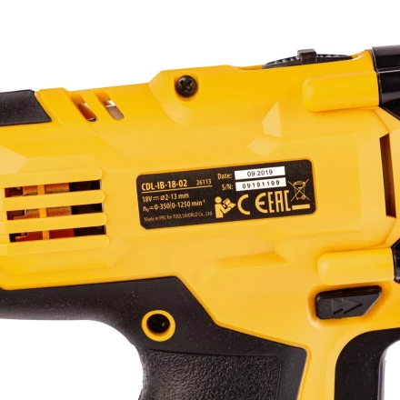 Дрель-шуруповерт аккумуляторная CDL-IB-18-02 Denzel 26113 купить в Кургане