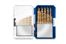 ЗУБР ТИТАН 25шт (1-13мм) сталь Р6М5, класс А, титановое покрытие, пласт.бокс, набор сверл по металлу (29617-H25)