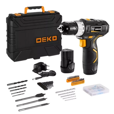 Дрель аккумуляторная в наборе DEKO GCD12DU3 SET5, 063-4147 купить в Кургане