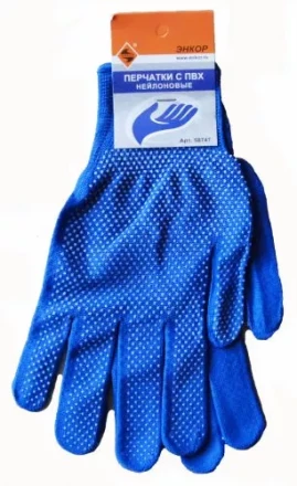 Перчатки нейлоновые с ПВХ Энкор 1/10 58747 купить в Кургане