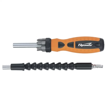Отвертка телескопическая набор бит 6 шт. магнитный стержень,гибкий привод 1 шт. SPARTA 115575 купить в Кургане