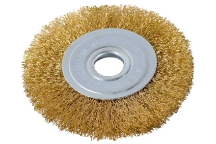 Щётка для УШМ Вихрь плоская, латунированная, 125 мм 73/1/3/45 купить в Кургане
