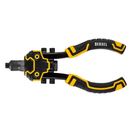 Заклепочник двуручный, заклепки 2,4-3,2-4,0-4,8-6,4 мм Denzel 40500 купить в Кургане