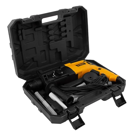 Перфоратор электрический RHH-800-26  SDS-plus 800 Вт 3 Дж  3 плюс 1 режим Denzel 26607 купить в Кургане
