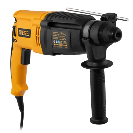 Перфоратор электрический RHH-800-26  SDS-plus 800 Вт 3 Дж  3 плюс 1 режим Denzel 26607 купить в Кургане