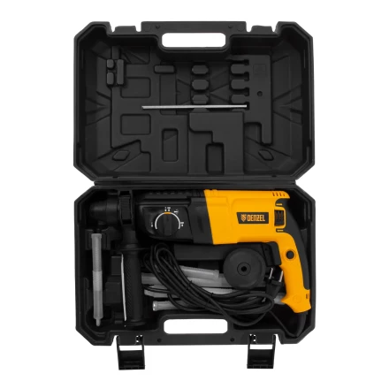 Перфоратор электрический RHH-800-26  SDS-plus 800 Вт 3 Дж  3 плюс 1 режим Denzel 26607 купить в Кургане