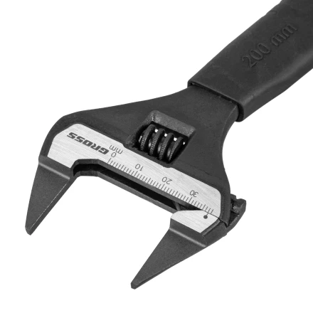 Ключ разводной, 200 мм Gross 15573, CrV, ультратонкие губки купить в Кургане