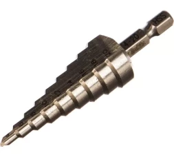 Сверло ступенчатое HSS с прямым желобком, 4-20x75, 1/4&quot; (Makita D-40098)