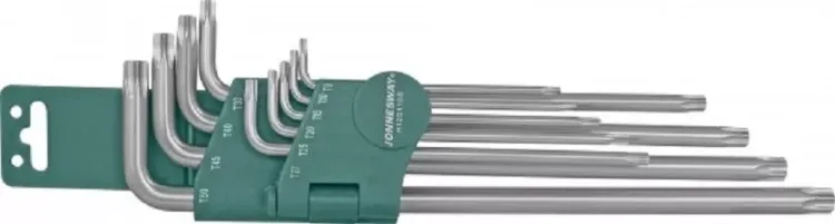 Набор ключей угловых Torx EXTRA LONG T9-Т50 10предметов Jonnesway H12S110S 48067 купить в Кургане