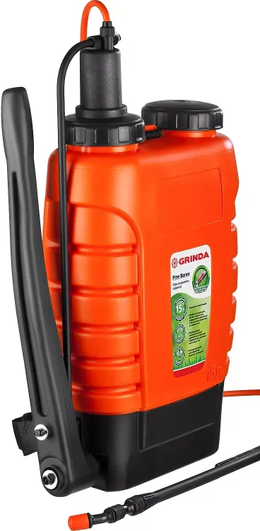 Опрыскиватель садовый GRINDA "Fine Spray", ранцевый, телескопический удлинитель, 15л 425216 купить в Кургане