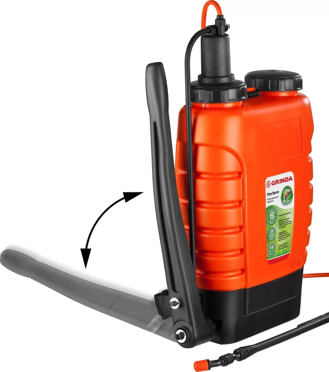 Опрыскиватель садовый GRINDA "Fine Spray", ранцевый, телескопический удлинитель, 15л 425216 купить в Кургане