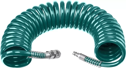 Воздушный спиральный шланг KRAFTOOL с фитингами рапид 8х12 мм 06590-10 купить в Кургане