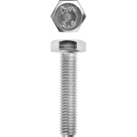 Болт ЗУБР "МАСТЕР" с шестигранной головкой, ГОСТ 7798-70, класс прочности 5.8, оцинкованный, M10x45мм, 5кг 303080-10-045 купить в Кургане