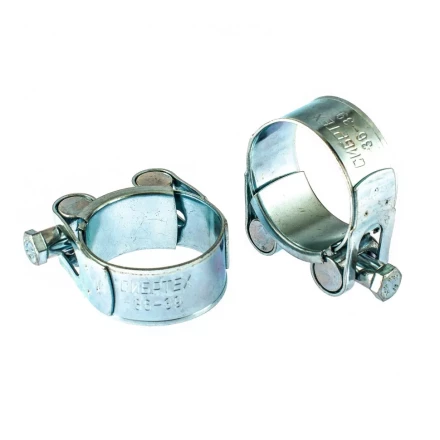 Хомуты металлические силовые 36-39 мм ширина 20 мм шарнирный W1 2 шт Сибртех 47523 купить в Кургане