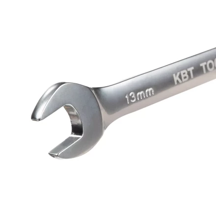 Набор гаечных комбинированных трещоточных ключей КВТ НТКП-6 (8–17 мм), 6 шт., с переключателем реверса (91952) купить в Кургане