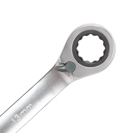 Набор гаечных комбинированных трещоточных ключей КВТ НТКП-6 (8–17 мм), 6 шт., с переключателем реверса (91952) купить в Кургане