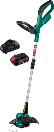 ЗУБР С1-18, 18 В, 25 см, 1 АКБ (2 А·ч), аккумуляторный триммер (ТА-185-21) купить в Кургане