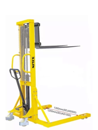 Штабелер гидравлический 1,5 т 3,0 м XILIN SDJAS1530 с раздвижными вилами и расширенными опорами 1015747 купить в Кургане