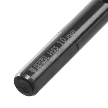 Сверло по металлу, 10 мм, HSS-Tin, Golden Tip, 8 шт. Denzel 717222 купить в Кургане