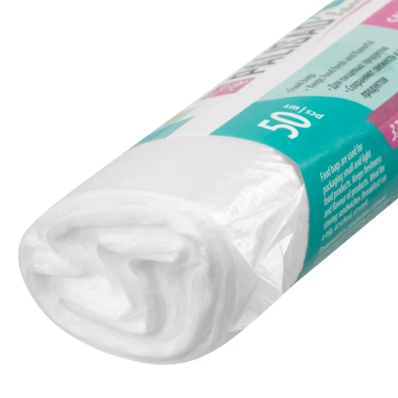 Пакеты для бутербродов, 320 x 250 мм, 50 шт, рулон, Home Palisad 950035 купить в Кургане