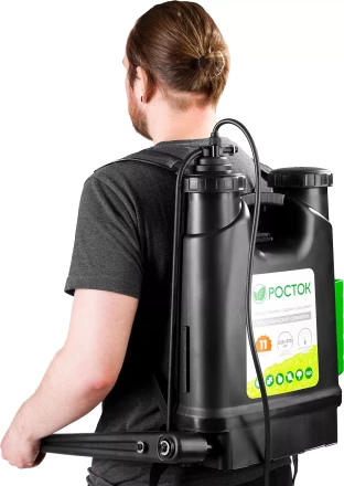 Опрыскиватель садовый РОСТОК, ранцевый, телескопический удлинитель, 11л 425219 купить в Кургане